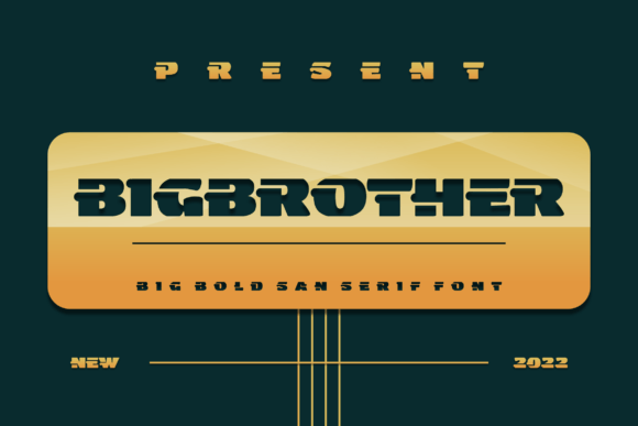 Bigbrother: A Bold Display Font for Editorial Design