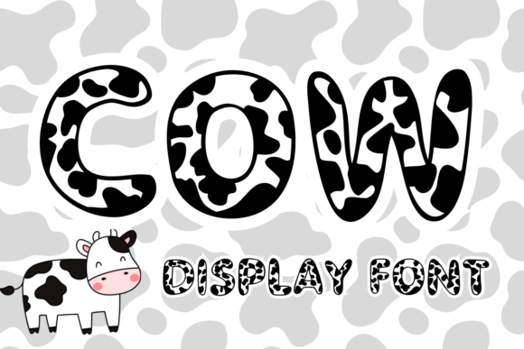Cow Display Font: A Playful Typeface for Whimsical Web Design