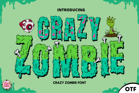 Crazy Zombie: A Display Font with a Playful, Eerie Charm