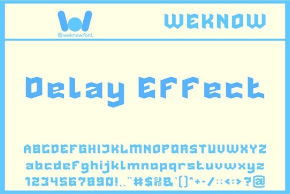 Delay Effect Font for Modern Digital Branding
