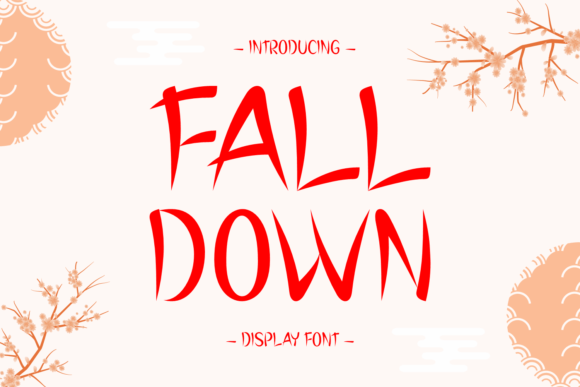 Fall Down: A Display Font for Modern Editorial Design