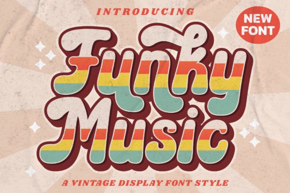 Funky Music: A Vintage Display Font with Groovy Soul