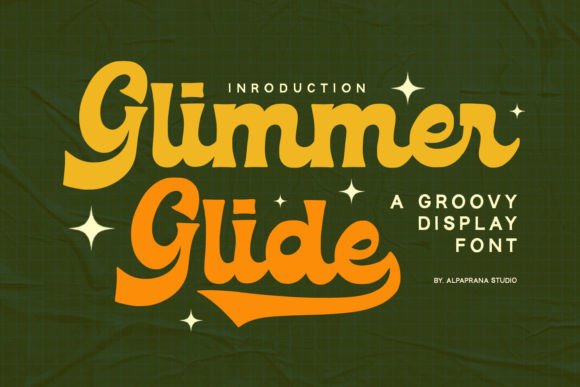 Glimmer Glide: A Groovy Script Font with Classic Soul