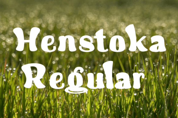 Henstoka: A Playful Display Font for Crafters