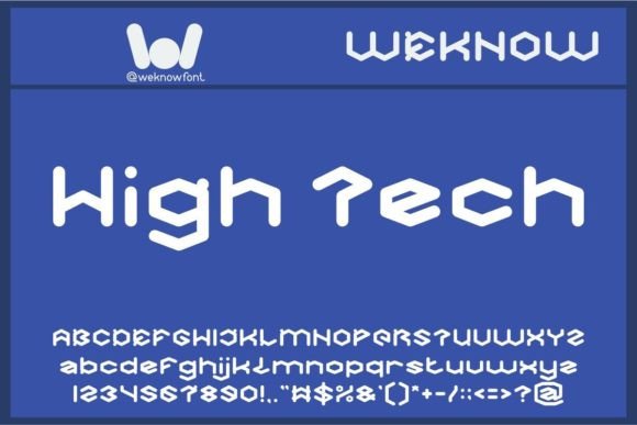 High Tech: A Futuristic Display Typeface for Bold Web Design
