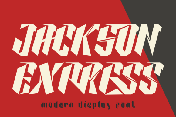 Jackson Express Typeface: Bold Display Font for the Web