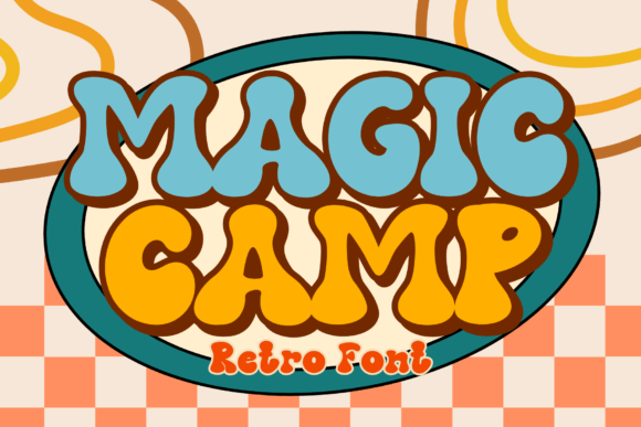 Magic Camp: A Groovy Display Font for Playful Editorial Design