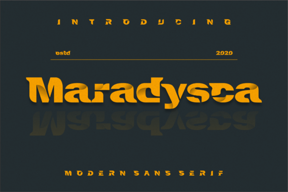 Maradysca: A Bold Display Font for Editorial Design