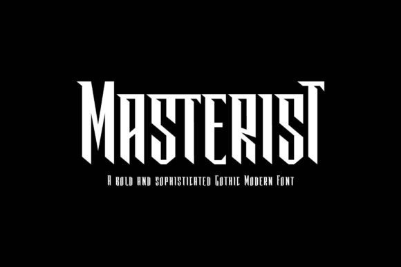 Masterist: A Sharp Display Font for Bold Campaign Creators