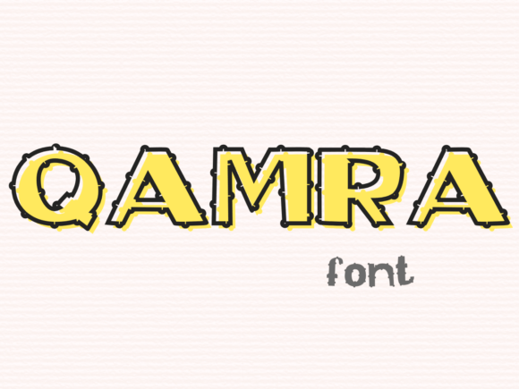Qamra: A Fun Display Typeface for Small Business Branding
