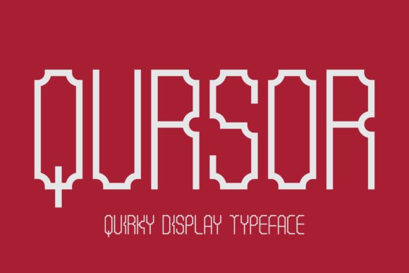 Qursor Display Font for Handmade Product Labels & Packaging