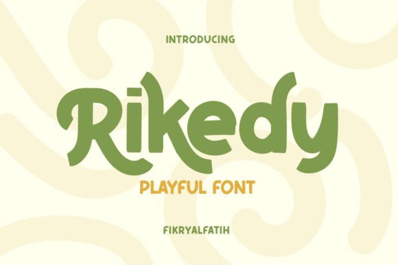 Rikedy: A Cheerful Display Typeface for Small Business Branding