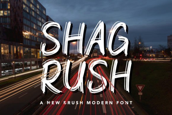 Shagrush Playful Display Font for Makers and Sellers