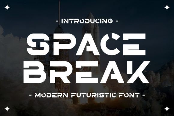 Space Break: A Futuristic Display Font for Bold Branding Projects