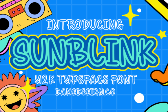 Sunblink: A Cute Display Font for Editorial Design