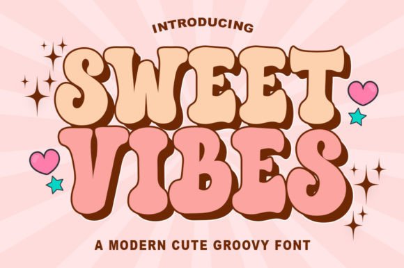 Sweet Vibes: A Refreshing Display Font for Digital Creators