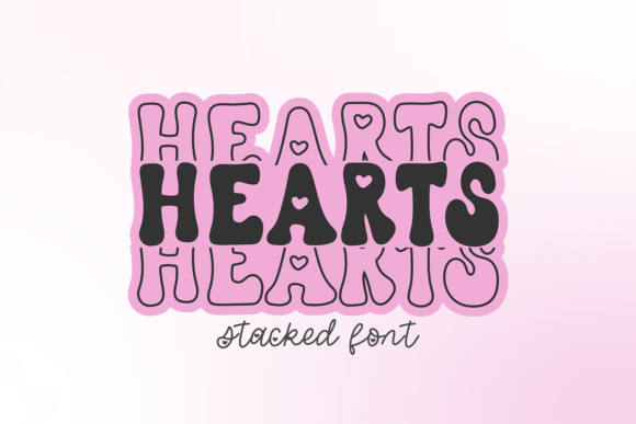 Testing Hearts Stacked as a Web-Ready Display Font
