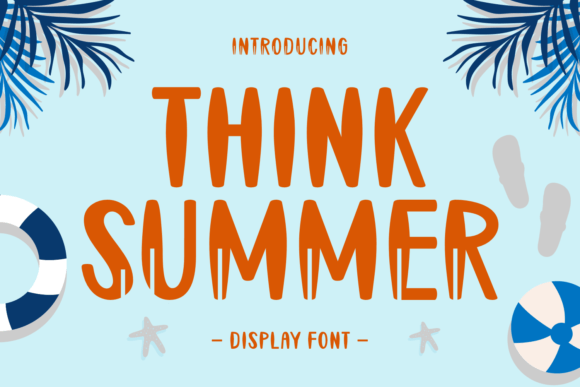 Think Summer Font: A Playful Display Typeface for Digital Campaigns